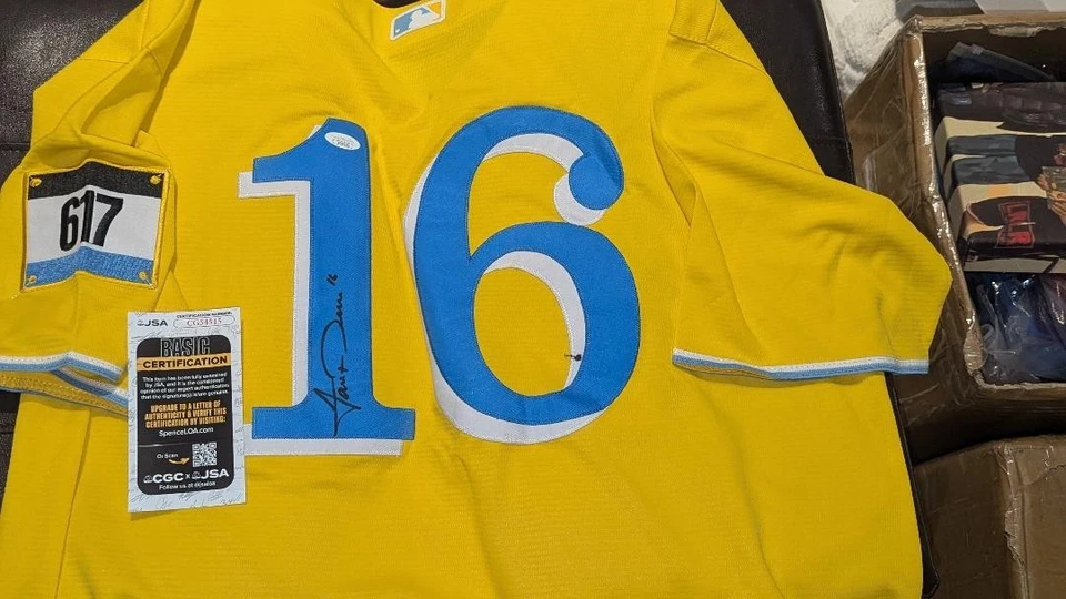 ALL STAR Jarren Duran  SIGNED BOSTON RED SOX CITY CONNECT JERSEY JSA  COA - Image 2 of 4