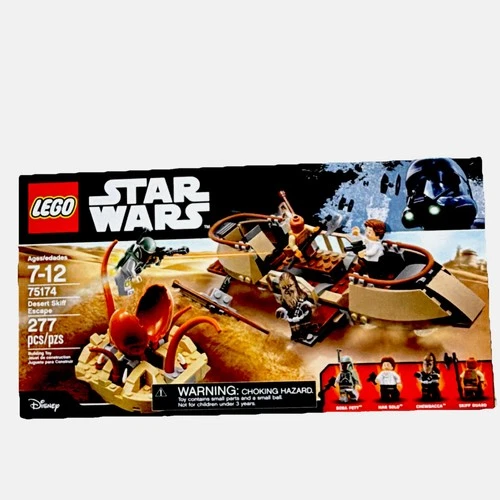 LEGO Star Wars Desert Skiff Escape 75174 Set 277pcs Ages 7-12 Boba Fett Han Solo