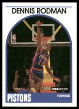 1989-90 NBA Hoops #211 Dennis Rodman Detroit Pistons basketball card