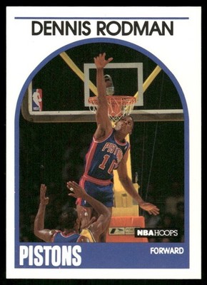 1989-90 NBA Hoops #211 Dennis Rodman Detroit Pistons basketball card