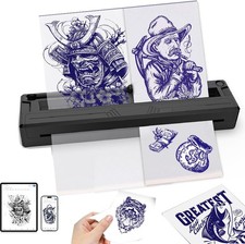2025 New Tattoo Stencil Printer - Wireless Bluetooth Thermal Black