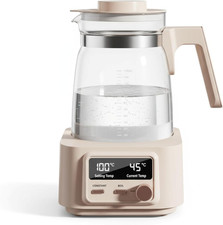 Smart Glass Electric Kettle with Temp Control, 1.3L, BPA-Free, Silent Operation