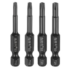4pcs T10-T25 Torx Head Screwdriver Bit 1/4 He...