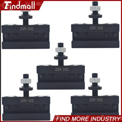 Findmall 5Pcs AXA 250-102 2# Quick Change Tool Post Boring Turning Holder 6-12''
