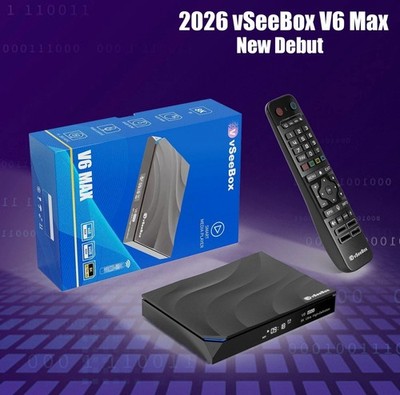vSeeBox V6 MAX 8K  Certified Distributor/ FAST/FREE SHIPPING