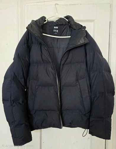 Uniqlo Men's Seamless Down Parka — Size M — Dark Navy — Used image 6