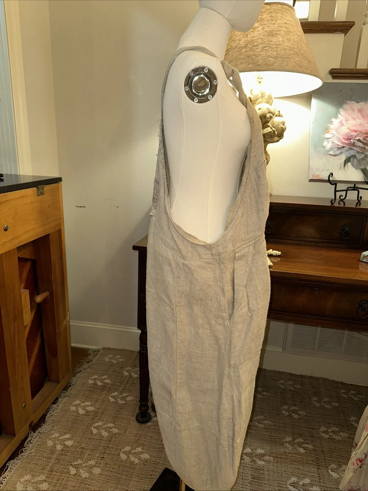 Magnolia Pearl Linen Overalls NWOT From the Plantation Collection - Image 3 of 4