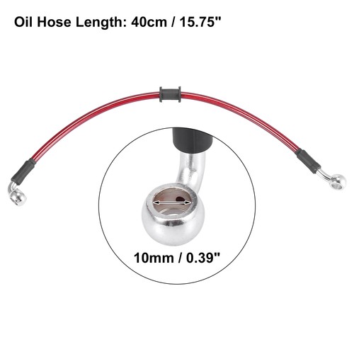 Universal 40cm 15.75" Motorcycle Brake Clutch Oil Hose Line Pipe Pack (1) - Picture 3 of 8