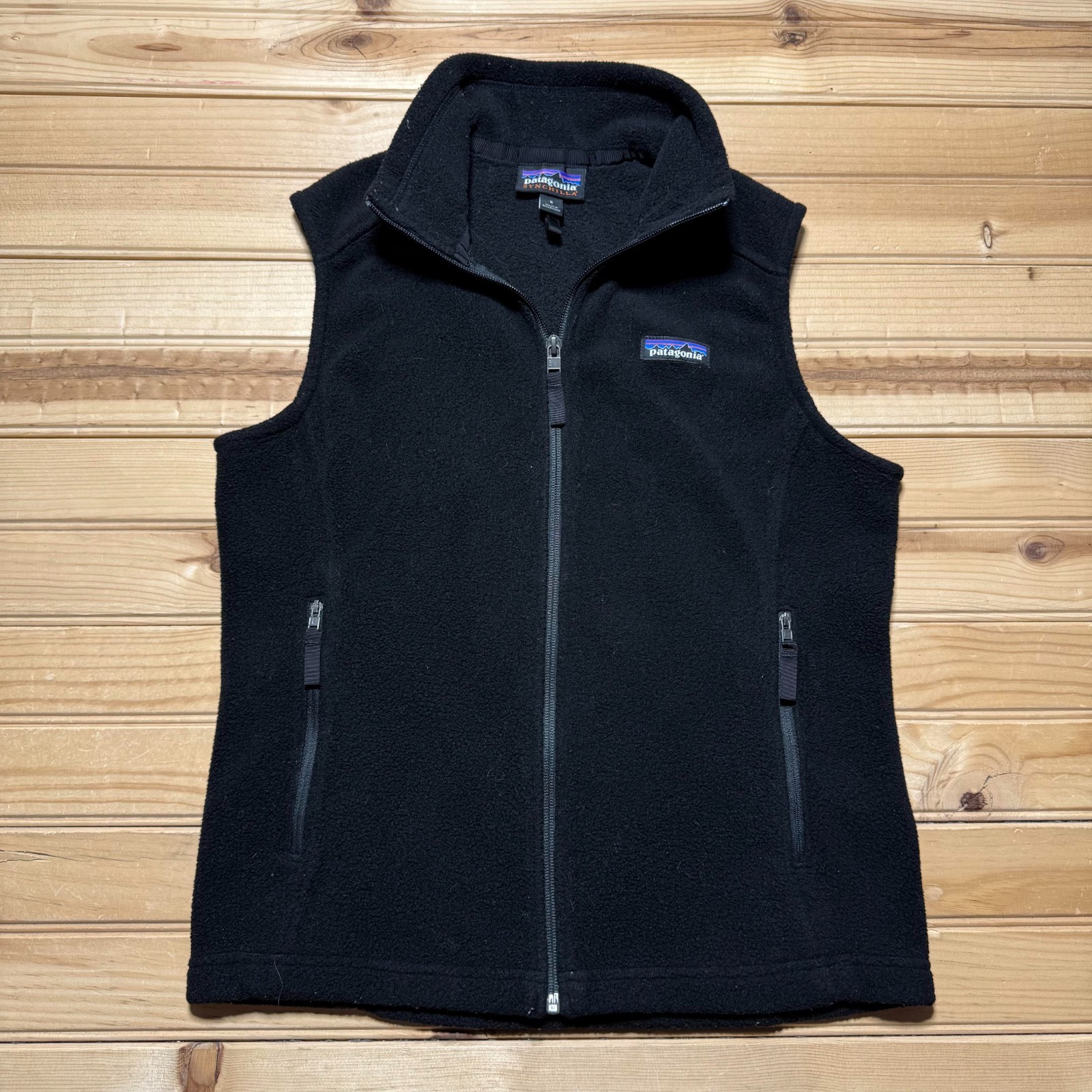 Patagonia Classic Synchilla Full Zip Mock Neck Fleece Hiking Gorpcore Vest Small