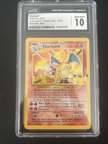 Charizard 4/102 Celebrations: Classic Collection Holo