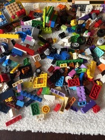 LEGO Creator Medium Creative Brick Box Tons Pieces Yellow Box Huge Lot 3lbs 7oz