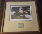 1992 federal duck stamp and print hand signed  framed — photo 1