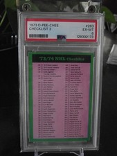 1973 Checklist Card # 263  O Pee Chee PSA Graded 6 EX-MT
