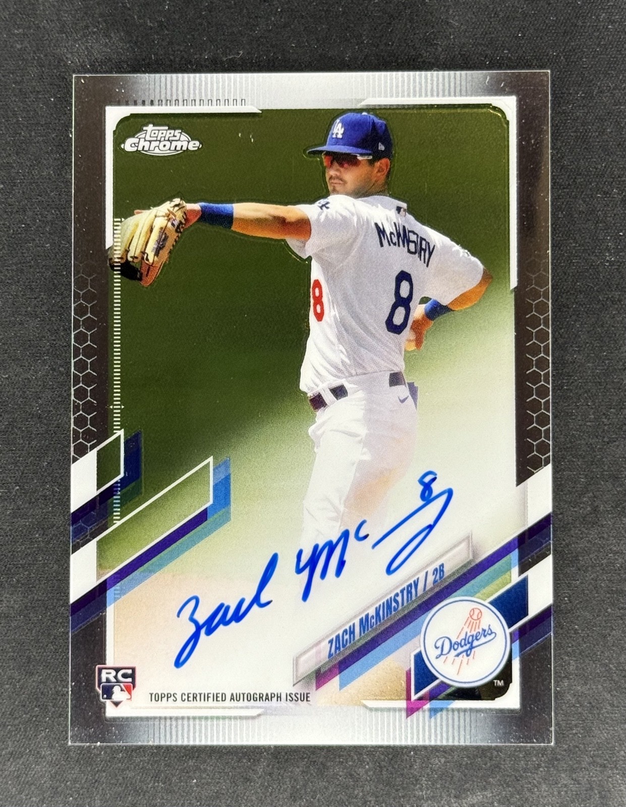 2021 Topps Chrome - Rookie Autographs Zach McKinstry #RA-ZM (AU, RC)