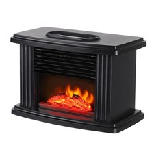 Mini Electric Fireplace Heater Simulated Flame Efficient Heating Quiet Opera NEW