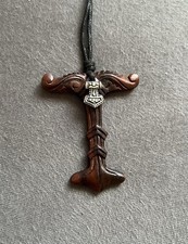 Anhänger Irminsul Holz Lebensbaum Freya Triskele Thorshammer  Donar Eiche J4.2