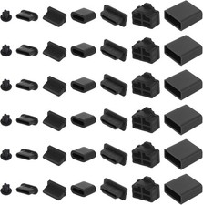 50pcs Silicone Dust Plugs USB C A HDMI RJ45 3.5mm Port Covers Protectors Set