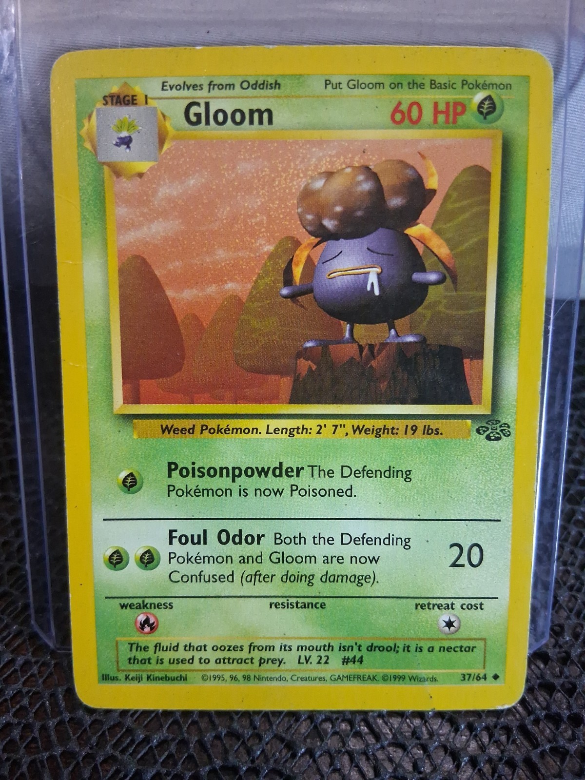 Pokémon TCG Gloom Jungle 37/64 Regular 1999-2000 Wizards Base Set Copyright...