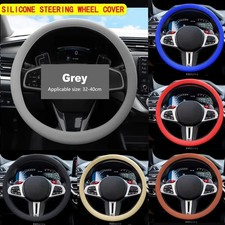 Auto Car Silicone Steering Wheel Cover Non-slip Grip Universal For 13-16.5inch