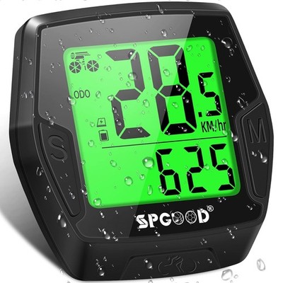 Fahrradcomputer Kabellos 21 Funktionen HD Display Automatischer Start Stopp