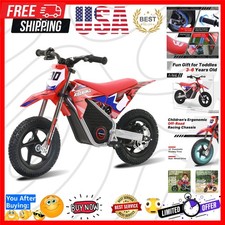 Electric Dirt Bike for Kids Aged 3-7, 200W Racing Grade Electric Motorcycle, ...