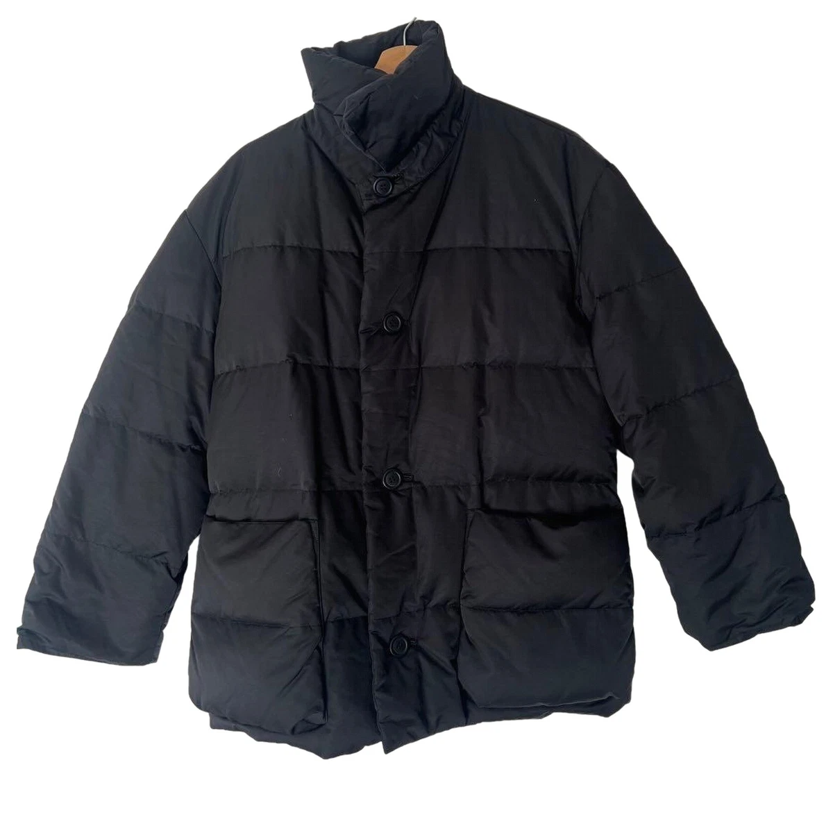 ISSEY MIYAKE WINDCOAT 1996 Archive Down Jacket Black M Oversized