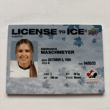 2023 Upper Deck Team Canada Juniors License To Ice Emerance Maschmeyer