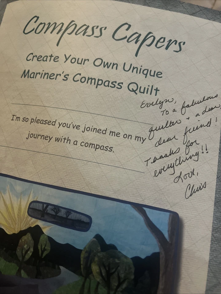 Compass Capers Create Own Mariner’s Compass Quilt Step By Step Author Signed - Image 3 of 3