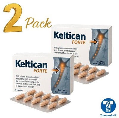 Keltican Forte 2x20 Capsules - Uridine B12 Folic Acid - Nerve Support