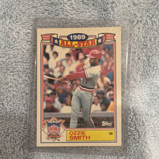 Topps 1990 Rack Pack Glossy All-Stars Ozzie Smith #5 St. Louis Cardinals MLB