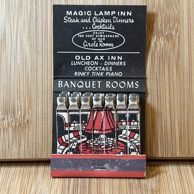 Vintage California Matchbook  Magic Lamp Inn  Rancho Cucamonga FULL FEATURE
