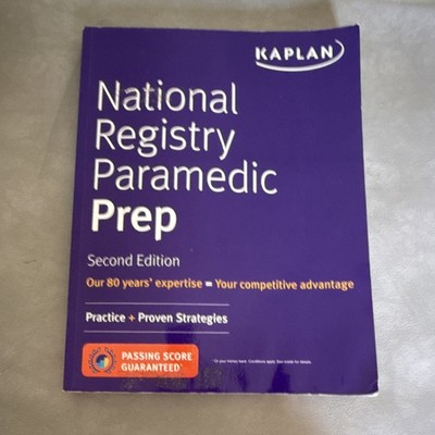Kaplan National Registry Paramedic Prep Second Edition Study Guide Paperback
