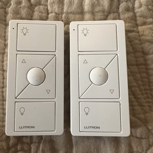 2 X Lutron Pico Wireless Remote Control PJ2-3BRL - White Tested