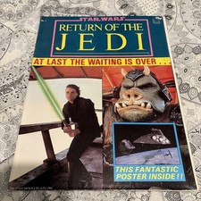 STAR WARS RETURN OF THE JEDI OFFICIAL VINTAGE POSTER MONTHLY MAGAZINE # 1