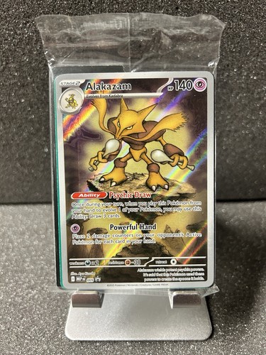 Alakazam 009 Pokemon Mega Evolutions SEALED - Black Star Promo Illustration Rare