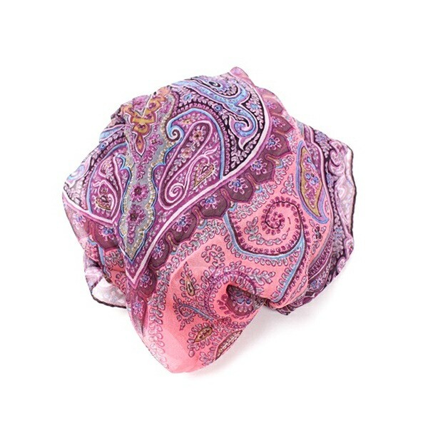 Authentic Etro Silk Rectangular Stole in Purple a… - image 5