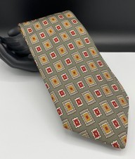 Brooks Brothers MAKERS Men's All Silk Tie Green Floral Made in the USA