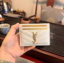 Saint Laurent YSL Card Holder-white