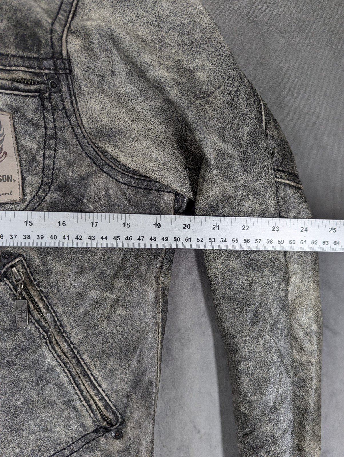 Harley Davidson Distressed Leather Racing Jacket Women's Medium Short Slim USA image 10