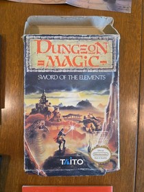 Dungeon Magic for Nintendo NES Authentic Game Cib Tested Works