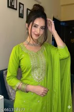 Kurti And Dupatta Set" Women's Embroidered "Kurti" Pant Dupatta Set