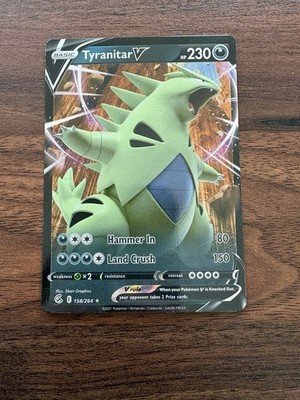 Tyranitar V - SWSH08: Fusion Strike (158/264) - Ultra Rare - Light Play