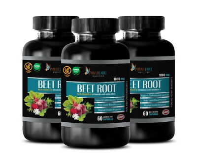 immune support antioxidant - BEET ROOT - brain booster 3 Bottles