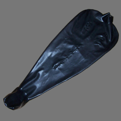 Latex Rubber Schwarz Overall Full Catsuit Sexy Cosplay Bodysuit 0.4MM Halloween