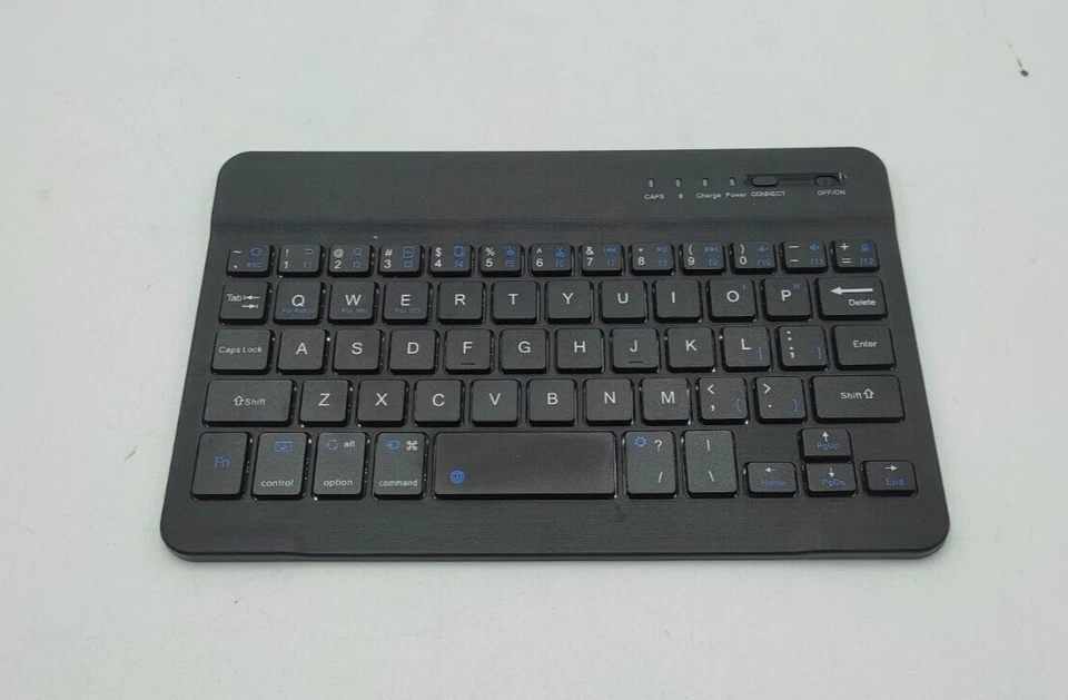 Tastatur Klein Bluetooth Drahtlos Dünn 7 zoll für Androide/OS/Win Aluminiumleg. - Bild 2 von 4