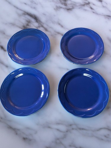 Lenox Kate Spade All In Good Taste Akzent Teller Navy Blau Neu mit Etikett 4er Set Salat