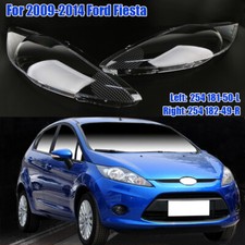 Left & Right Headlight Headlamp Clear Lens Shell Cover For Ford Fiesta 2009-2012