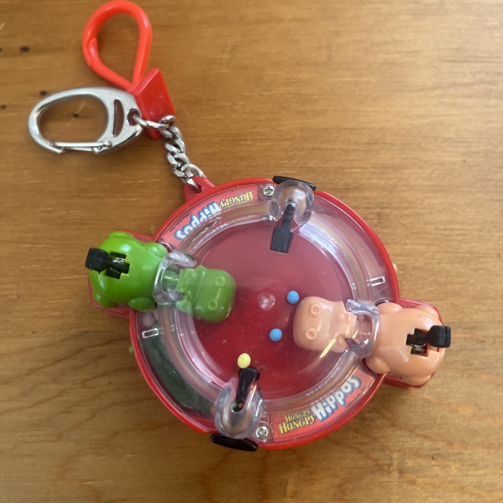 Vintage 2000 Hungry Hungry Hippos Game Keychain Tavel Game Hasbro Basic Fun Inc