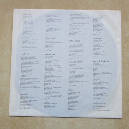 TEARS FOR FEARS The Hurting - Original Greek pressing vinyl LP with inner 1983 - Picture 6 of 8