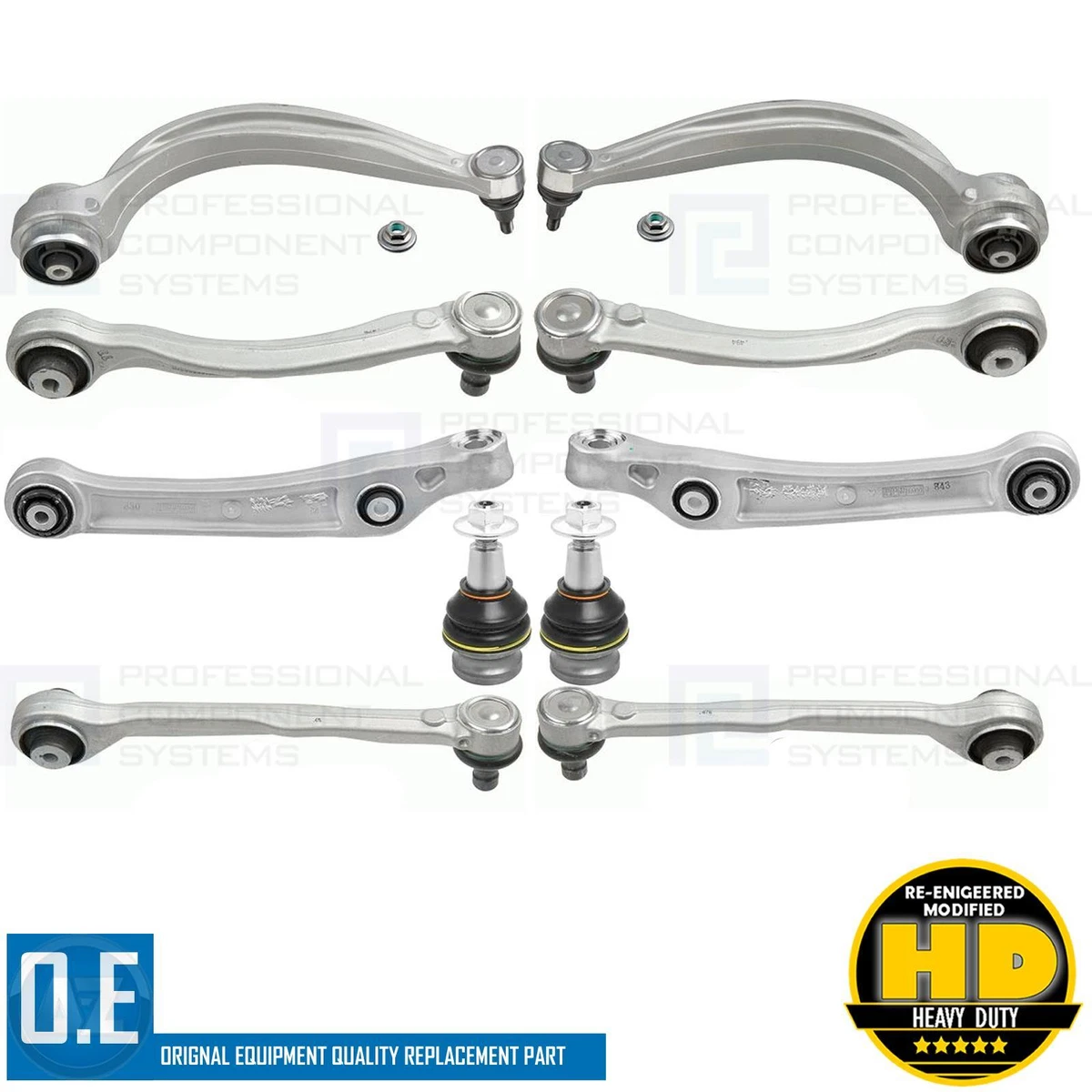 FOR LAMBORGHINI URUS FRONT SUSPENSION UPPER LOWER WISHBONES ARMS